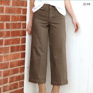 OAT New York high waist wide-leg pants NWT